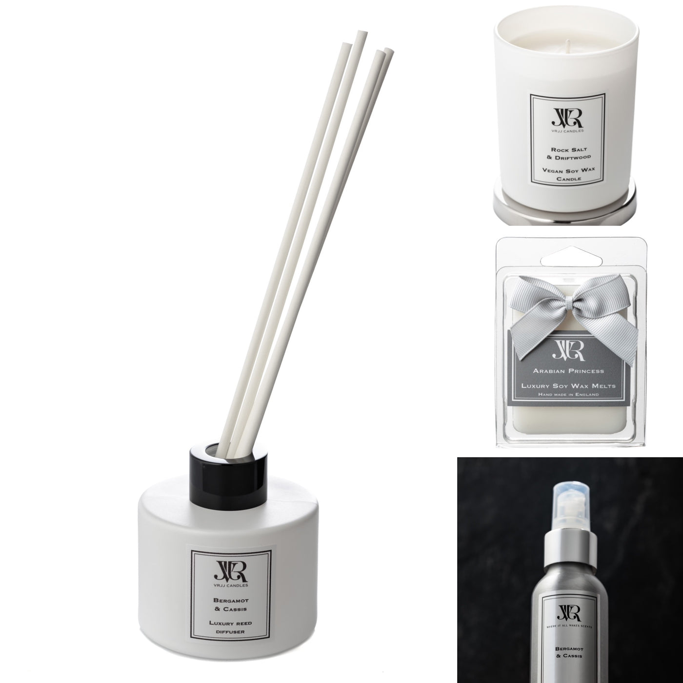 Custom Candle, Diffuser, Wax Melt & Room Mist Bundle  V R J J CANDLES   