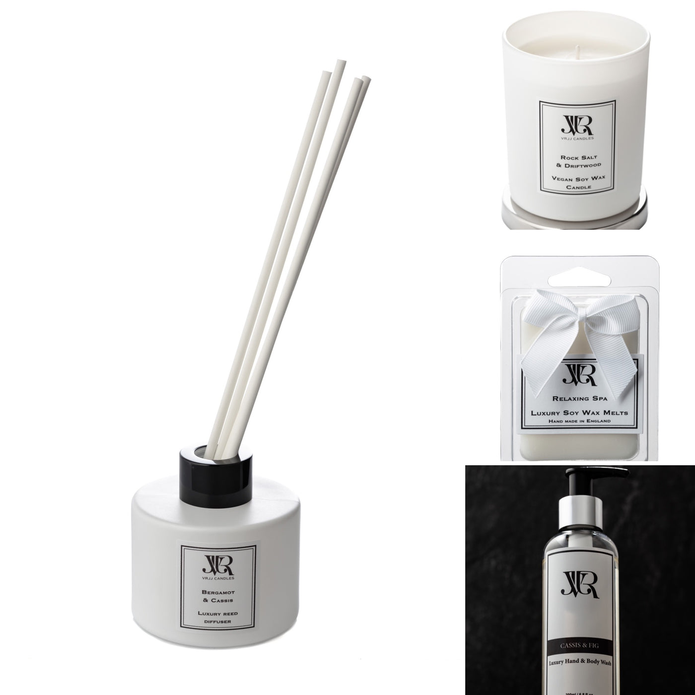 For Her: Custom Candle, Diffuser, Wax Melt & Room Mist Bundle  V R J J CANDLES   