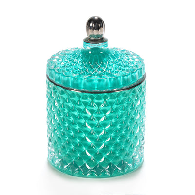 Royal GEO 230ML : Teal & Silver  V R J J CANDLES   